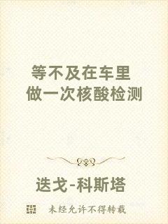 等不及在車?yán)镒鲆淮魏怂釞z測